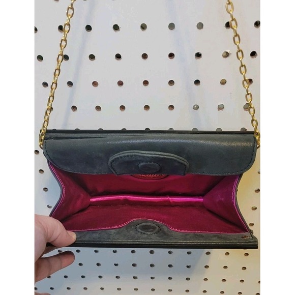 Vintage Judith Leiber Overture Womens Alexis Handbag Black Resin - Picture 3 of 6